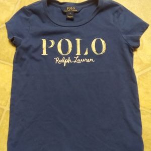 Girls Polo Ralph Lauren Spell Out T-shirt size 6